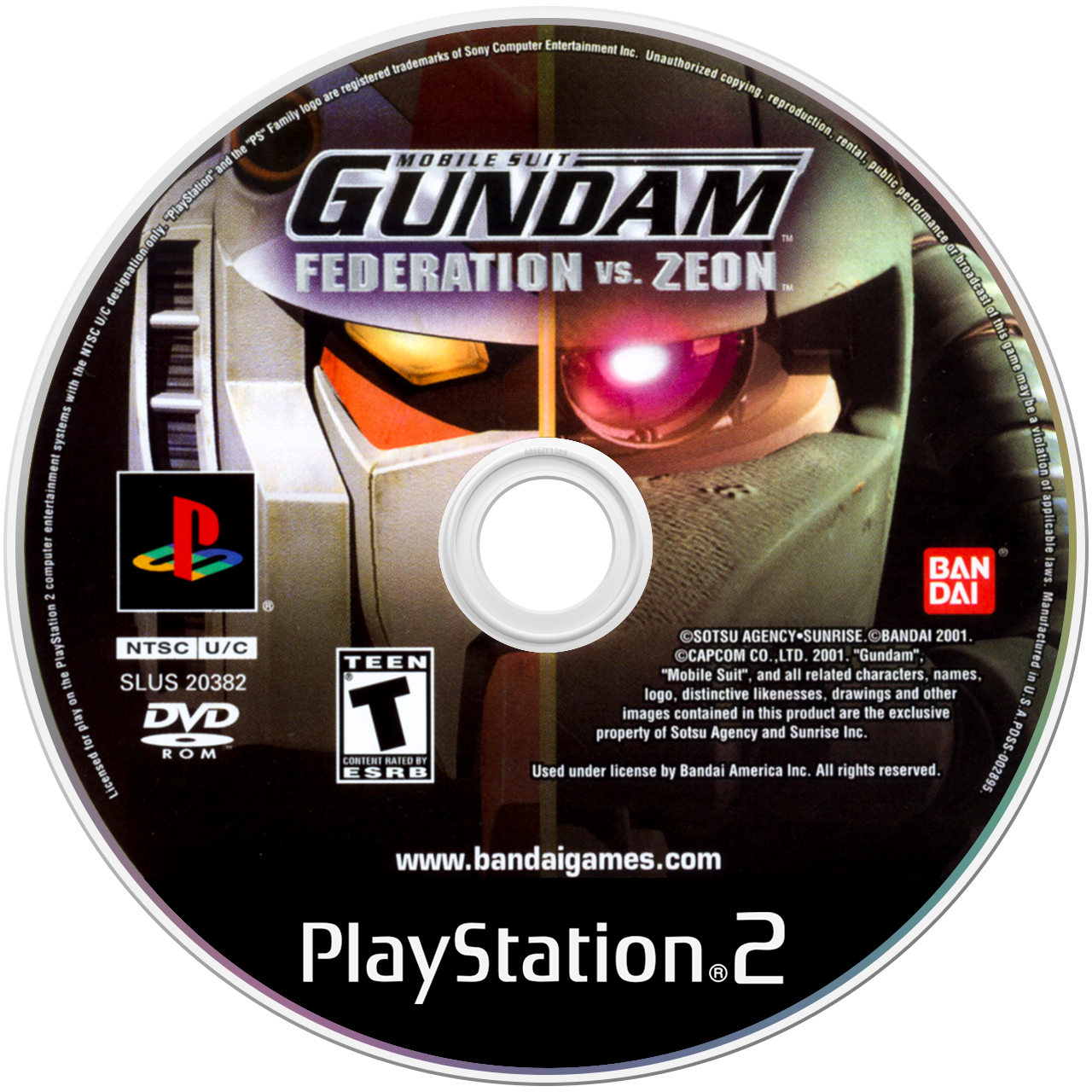 Mobile Suit Gundam Federation vs Zeon media 4 for Playstation 2
